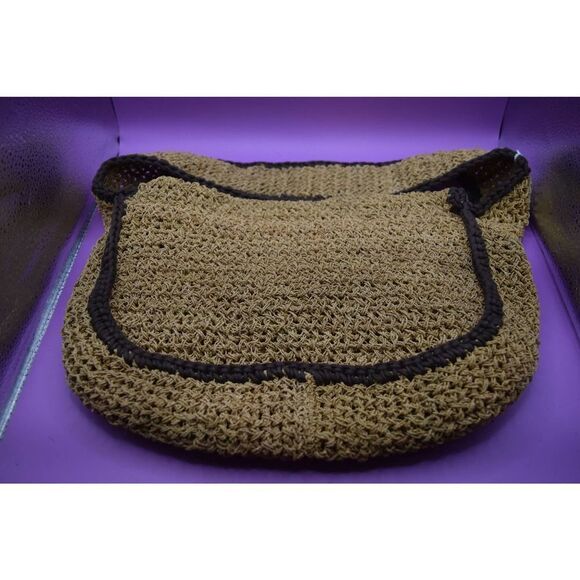 Vintage Jamin Puech Tan Brown Knit Handbag - Picture 3 of 4